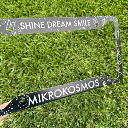 Preorder Mikrokosmos License Plate Frame UV Print | License Plate Frame inspired by Jungkook Artist Made Collection Mikrokosmos Mood Lamp.