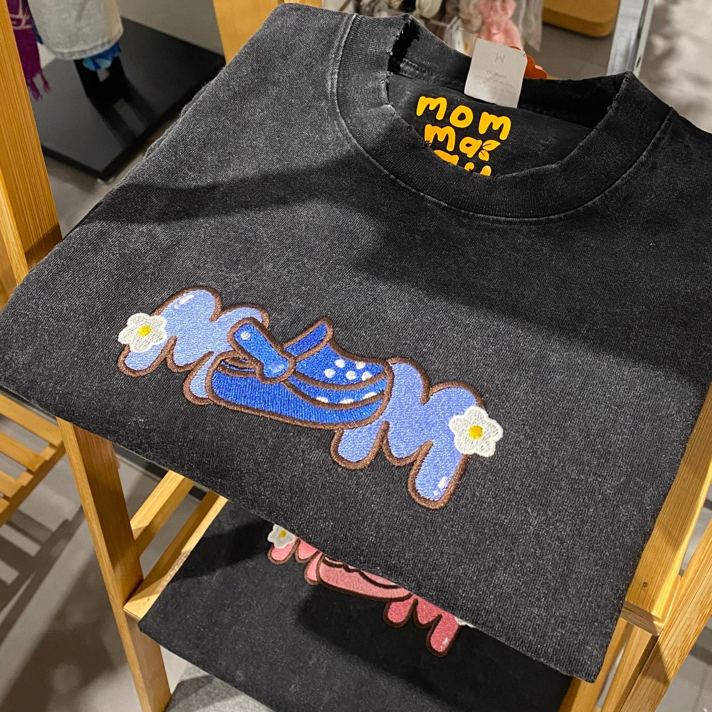 Croc Mom T-shirt | Embroidery Character Shirt | Gift For Mom | Personalized Embroidered Sweatshirt for Mom | Mother's Day Gift for Mom