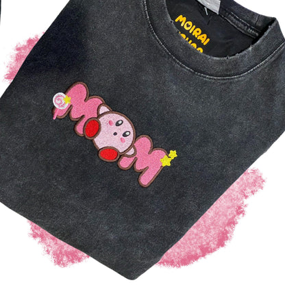 Cute Kawaii Mom T-shirt | Embroidery Character Shirt | Gift For Mom | Personalized Embroidered Sweatshirt for Mom | Mother's Day Gift