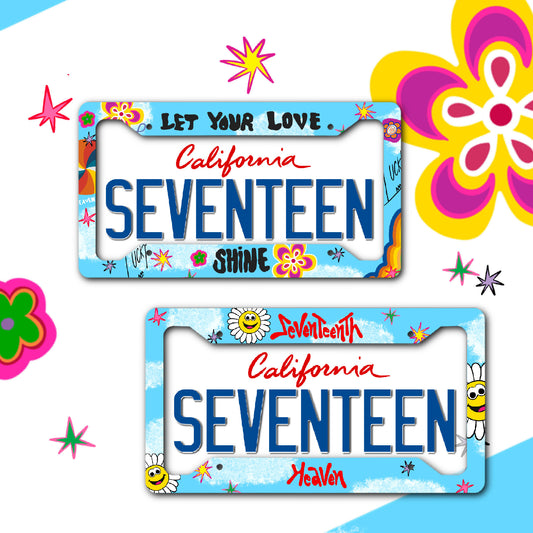 Seventeen License Plate Frame | Carat License Plate Frame