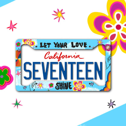 Seventeen License Plate Frame | Carat License Plate Frame