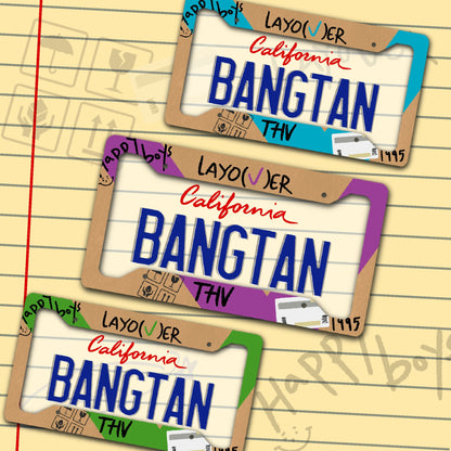 Layover Custom License Plate Frame/ V of BTS License Plate Frame/ Custom License Plate Frame