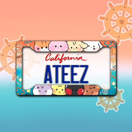 ATEEZ License Plate Frame/ ANITEEZ License Plate Frame/ Custom License Plate Frame