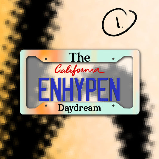 ENHYPEN inspired License Plate Frame | Cute License Plate Frame/ License Plate Frame/ Custom License Plate Frame