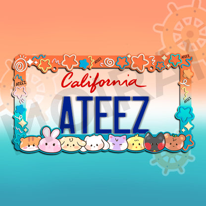 ATEEZ License Plate Frame | Kpop License Plate Frame
