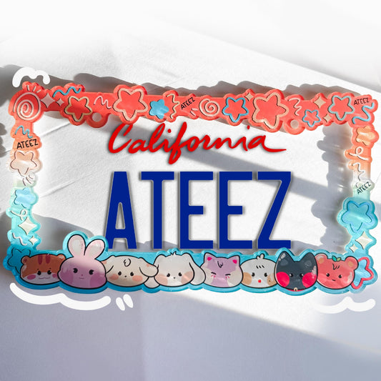 ATEEZ License Plate Frame | Kpop License Plate Frame