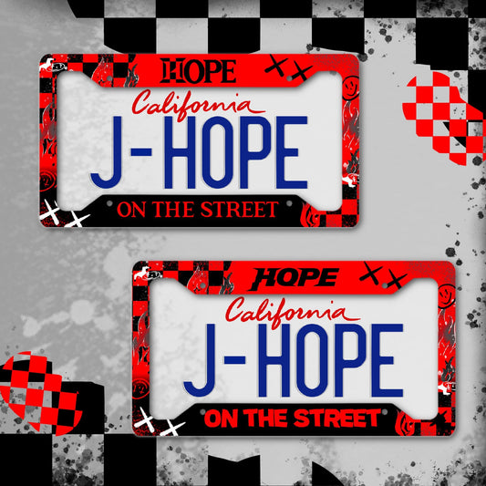 Hope On The Street License Plate Frame/ Hobi License Plate Frame/ License Plate Frame