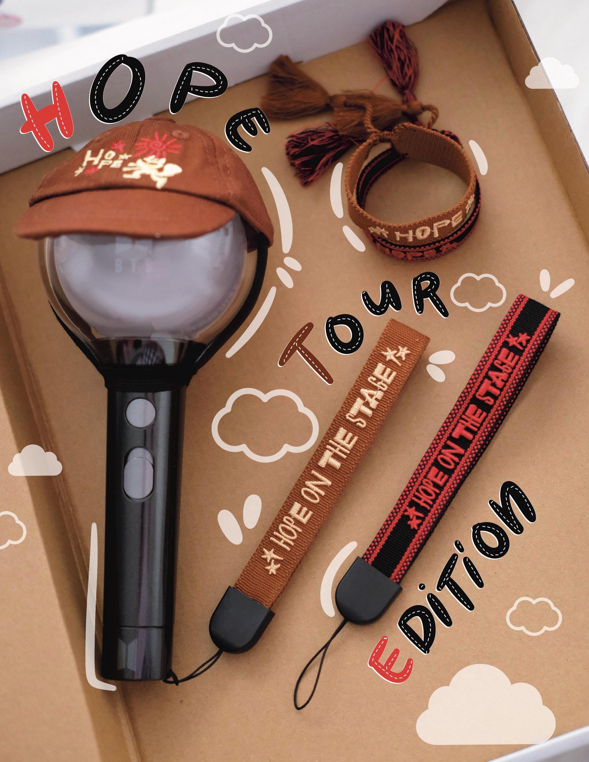 Hope On The Stage Lightstick Lanyard + Bracelet / Army Bomb Lightstick Strap/ Lanyard