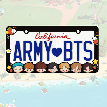 Bangtan In The SEOM License Plate Frame| BTS license plate frame | New and cute | UV Print