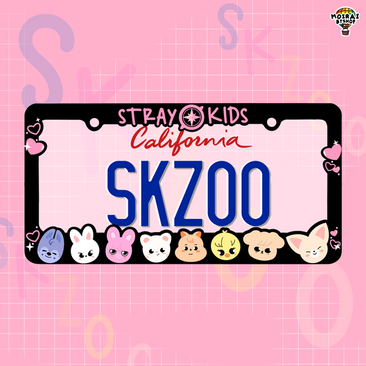 Stray Kids SKZOO License Plate Frame | Cute License Plate Frame