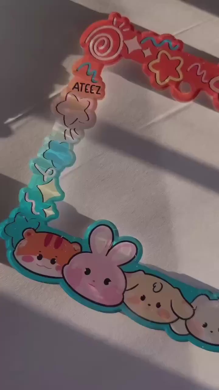 ATEEZ Acrylic Clear License Plate Frame | Cute Kpop License Plate