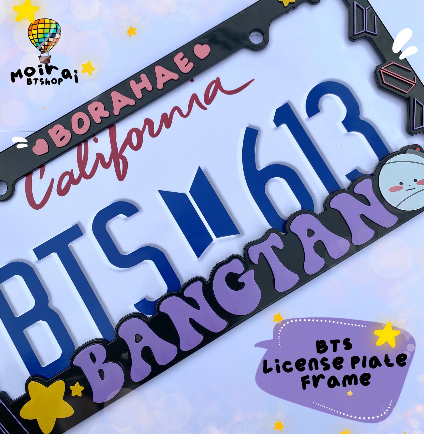 Bangtan License Plate Frame |  BTS License Plate Frame