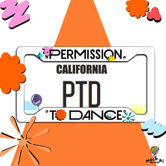 License Plate Frame/ Permission To Dance License Plate Frame/ License Plate Frame