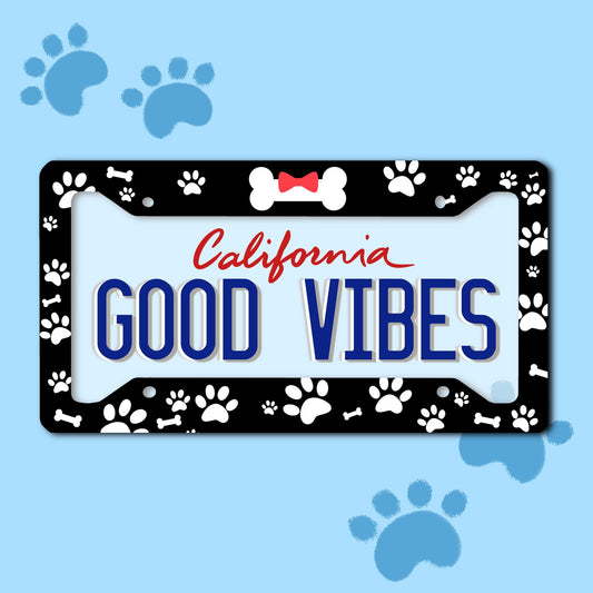 Pet Paw License Plate Frame/ Pet  License Plate Frame/ License Plate Frame